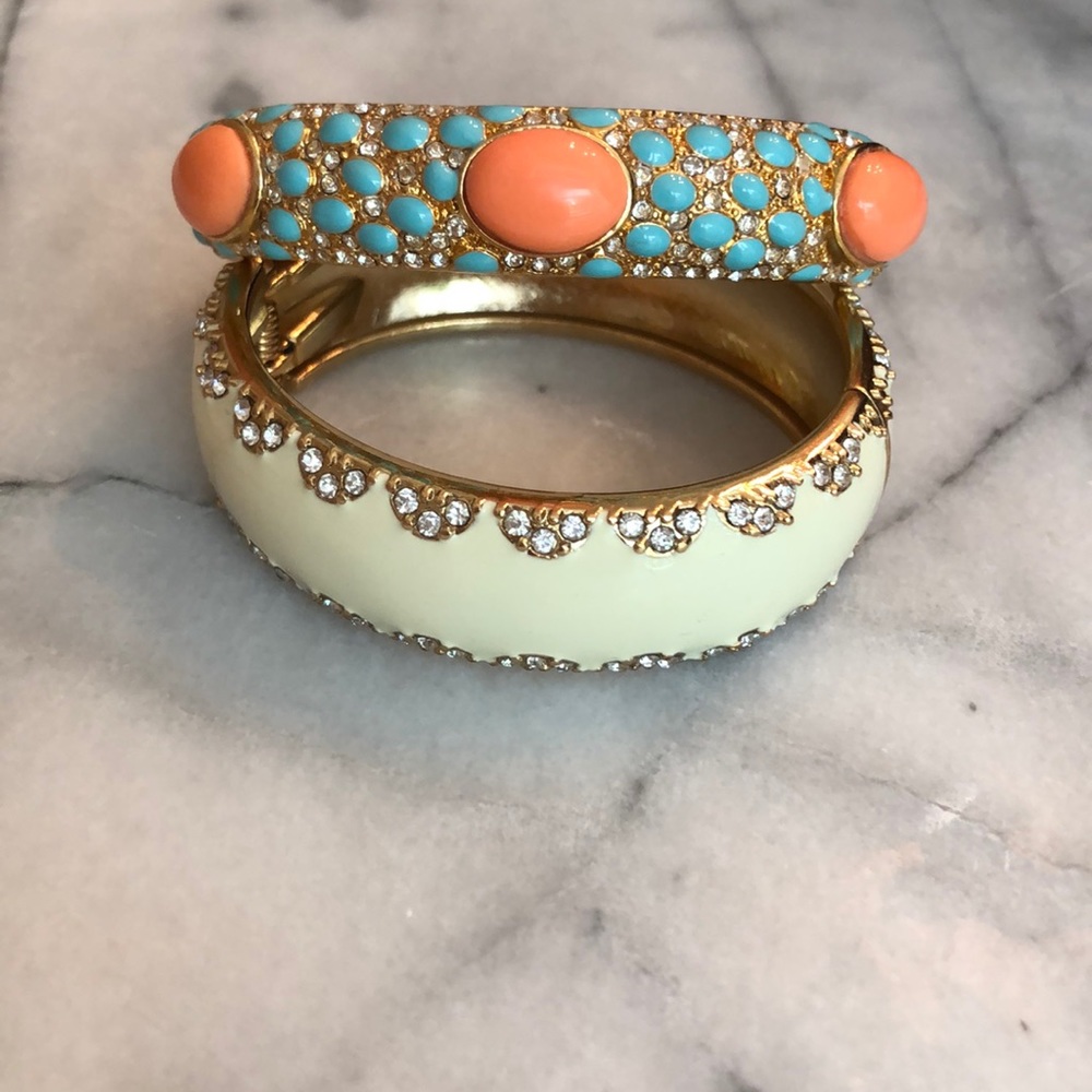 Stella and Dot enamel bangles.